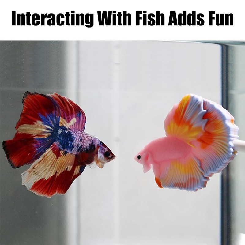 AIMALL Betta Fish Training Wand - Resin Betta Tail Training