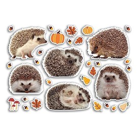 A5 Sticker Sheet Hedgehog Vinyl Stickers - Wildlife Wild Animals Scrapbooking Travel Decoration Label Friend Girls Boys Aesthetic #80788