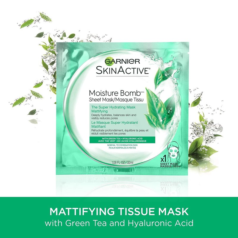 Garnier SkinActive Moisture Bomb The Super Hydrating Mattifying Sheet Mask,