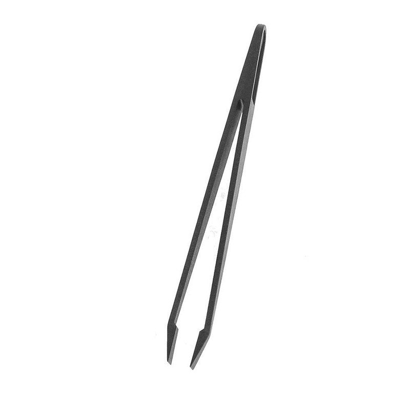 10 Pcs Plastic Slant Flat Tip Tweezers Anti-Static for Electronics,