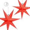 com-four® 3 x luminous star in 3D with LEDs, Christmas