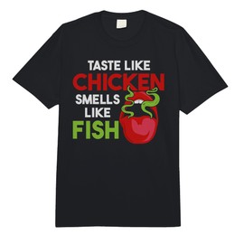 Taste Like Chicken Smells Like Fish Funny Comfort Colors Adult Heavyweight T-Shirt