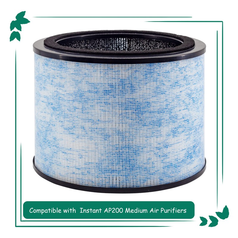 Asheviller AP200 Filter Replacement, Compatible with Instant® AP200 Air Purifier,