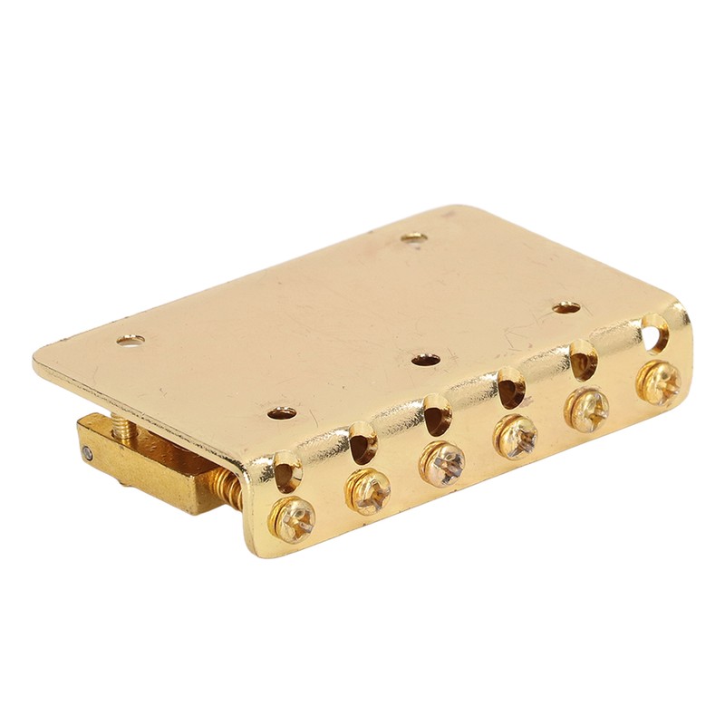 Electric Guitar Bridge 6 Strings 65mm Glossy Metal Guitar Hardtail