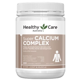 Healthy Care Super Calcium & Vitamin D Chewables - Premium Dietary Supplement for Bone Health & Immune Support - Sugar-Free - 400 Tablets