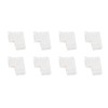 8pcs LED Strip Light Connector Professional Transparent 3Pin L Shaped