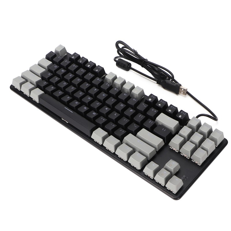 87 Key Mechanical Keyboard RGB Backlight Blue Switch Quick Response