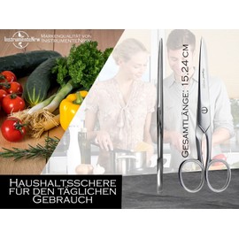 Solingen Household Scissors, Kitchen Scissors, Multi-Purpose Scissors, Made in Germany with Sharp and Precise Cut, Universal Scissors, All-purpose Scissors, Household Helper, Made of Stainless Steel