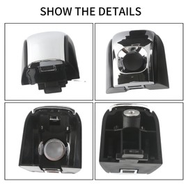 HLBTK 69210-60170 Exterior Door Handles - Front Rear Left Right Side Compatible with 2010-2021 Lexus GX460 Toyota 4Runner Replace# 69250-60060 Set of 4 (Chrome Finish, Replacement Part)