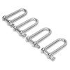 4pcs Stainless Steel U Type Shackle Lengthen U Sling Screws