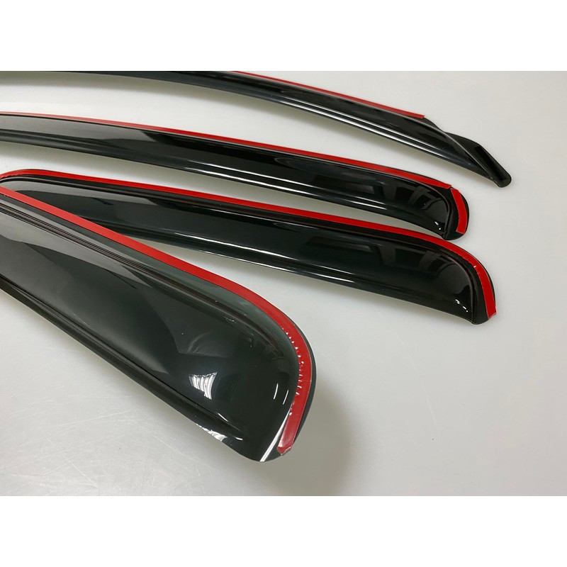in-Channel Style Smoke Window Sun Rain Visors Vent Guard Shade