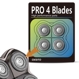 OXSITO 12 Pack Pro 4 Head Replacement Blades for Pitbulls Head Razors Gold PRO, Silver PRO, Platinum PRO… Series, Precision Replacement Blades for Head, Face, and Body Grooming.(12Pack, 3Set)