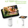 1000X Handheld Digital Microscope for Kids, 4.3" Large LCD Screen