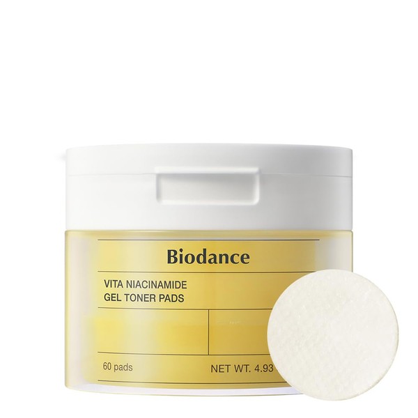 BIODANCE Biodance Vita Niacinamide Gel Toner Pads, Spot Correcting, Gentle