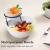UNICASA Serving Bowls Set, 2 Tier Chip and Dip Bowls