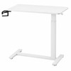 Adjustable Overbed Laptop Table – Rolling Bedside Desk with Casters