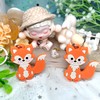 MEIYIFAN 30 Pieces Fox Keyring Keychains For Kids,Mini Keychain,Cartoon Cute