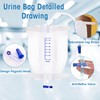 BeHerk 750 mL Catheter Leg Bag for Men and Women