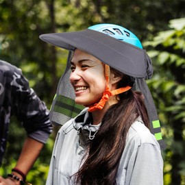 iplusmile Sun Shade for Helmets, For Construction Sites, Heatstroke Protection, Band, Sun Protection Cover, Heat Protection, Breathable, Quick Drying, Polyester, UV Protection, Reflective Strip