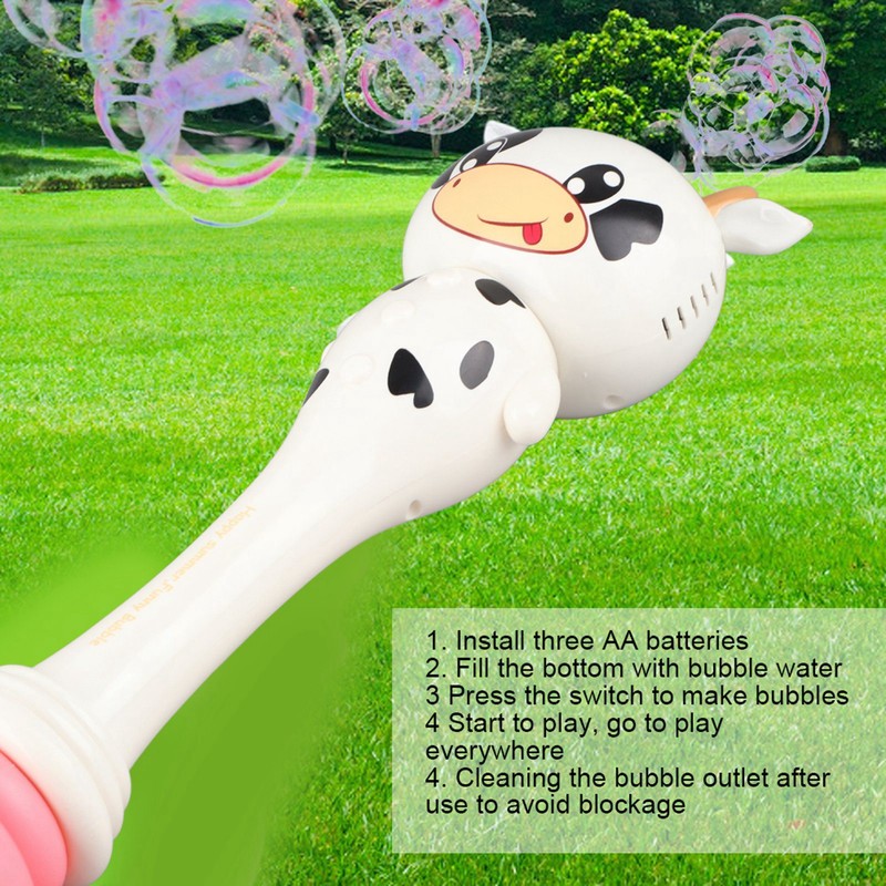 Bubble Blower Wand Boys Girls Toddlers Electronic Bubble Blowing Toy