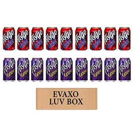 LUV BOX- variety faygo naturally flavored soda cans 12 oz. pack of 18 , faygo cola , faygo Grape.by evaxo