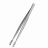 BinaryABC Stamp Tweezers Philately Collector Tools 2pcs (Silver)