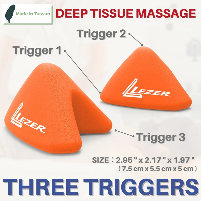 LEZER Trigger Massage Point Manual Massage Ball Hip Hook Muscle