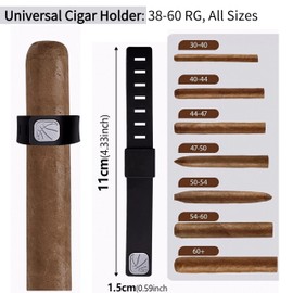 CUIYKAI Magnetic Cigar Holder for Golf Cart - Fits All Cigar Sizes - Portable Stogie Clip for Golfing, Fishing, Grilling, Camping & Sporting Events, 2Pcs