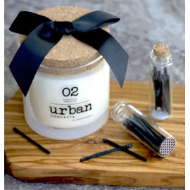 Urban Concepts by DECOCANDLES - Fresh Linen - Highly Scented Soy Candle - Long Lasting - Hand Poured in USA (9 Oz. Cork)