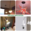 Light Socket Extender Adapter,Flexible Extension Lamp Socket Adapter,Standard Bulb Screw