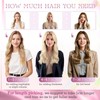 Elailite U-Tip Real Hair Bonding Extensions, Keratin Hair Extensions, Straight,