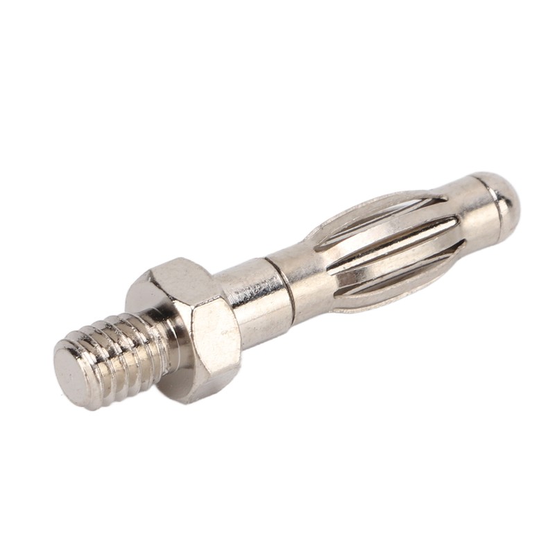 50Pcs Banana Plugs Hex Thread High Accuracy Good Transmission Performance