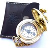 VERTERIS Nautical Vintage Compass Solid Brass Compass in a Black