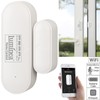Luminea Home Control WLAN Fensterkontakt: 5er-Set WLAN-Tür- & Fensteralarm mit
