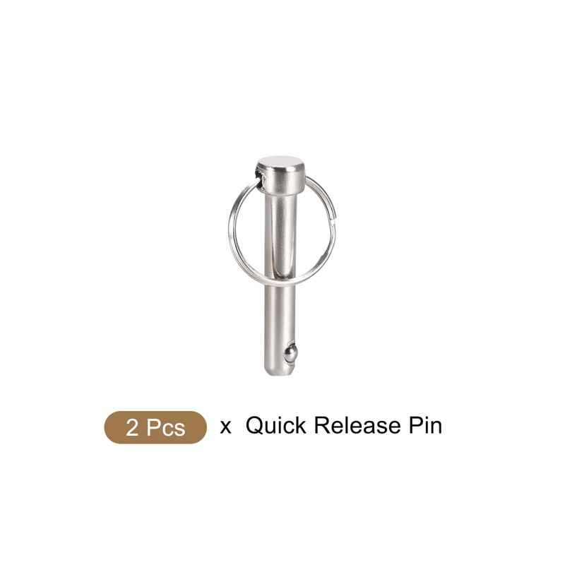 METALLIXITY Quick Release Pins (8mmx42mm) 2Pcs, Carbon Steel Pull Pin