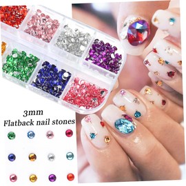 Healeved Colorful Nail Art for Manicure of Decorations for Elegant Nail Designs Safe and Accessories