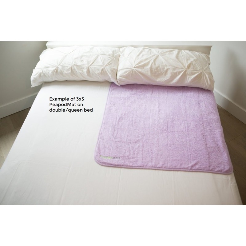 PeapodMats® Waterproof Bed Mat - 3 x 3 Sand Mattress