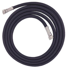 Airbrush Hose Blade Hose Fitting Airbrush Air Hose Air Pump Connection Hose Compressor Connection Hose Adapter for Airbrush Nylon Braided Flexibility Standard 1.8M 1/4 1/8 (Black)