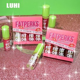 LUHI 4 Colors Esmalte de labios con aceite de , lip oil,brillo labial,maquillaje gloss,set de gloss para mujer,juego de de labios hidratante,Nutricin 