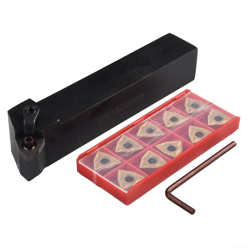 10pcs Rotary Tool Set 25mm MWLNR2525M08 Shank Carbide Rotary Tool