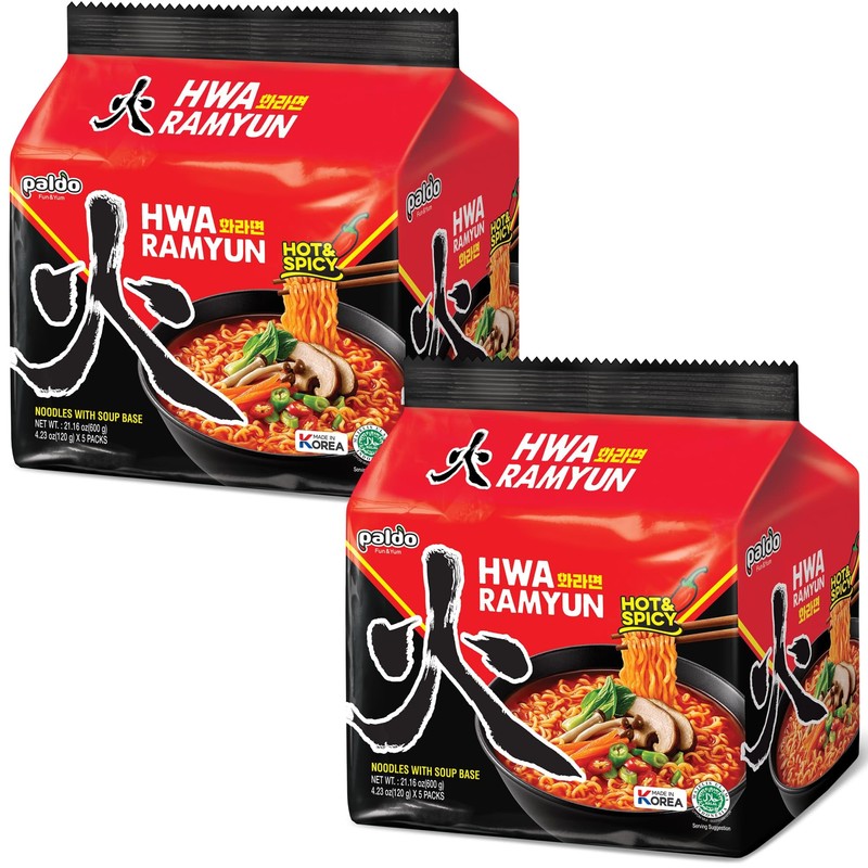 Paldo Hwa Ramyun Hot & Spicy Instant Noodle Soup 4.23oz