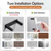 Pokim Matte Black Toilet Paper Holder,Self Adhesive or Screw Wall