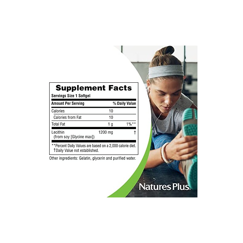 Lecithin 1,200mg Nature's Plus 90 Softgel by
