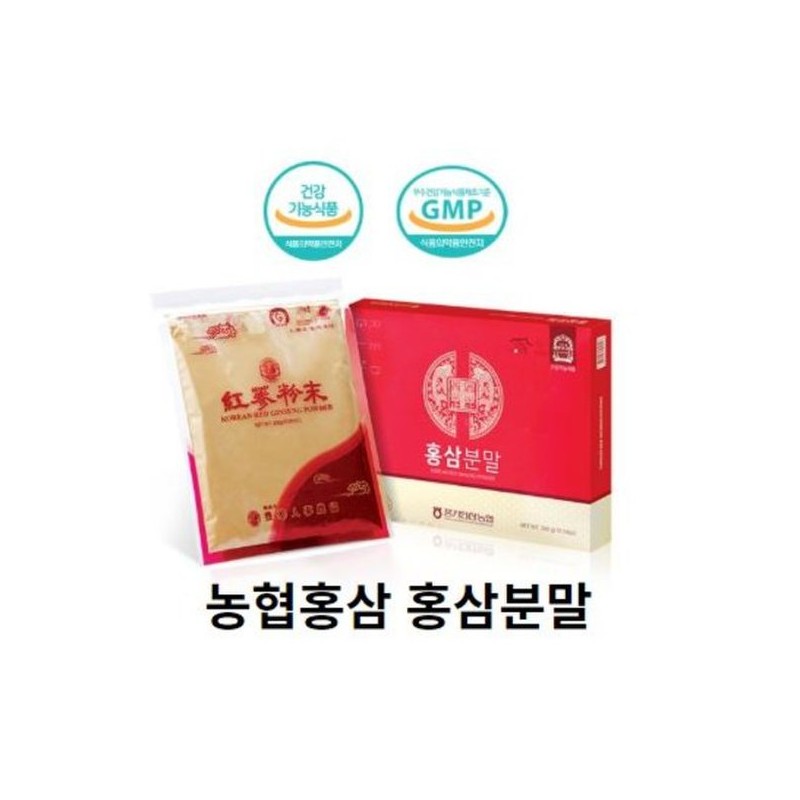 농협 100% 홍삼분말 300g 풍기인삼 홍삼가루 Nonghyup 100% Red Ginseng