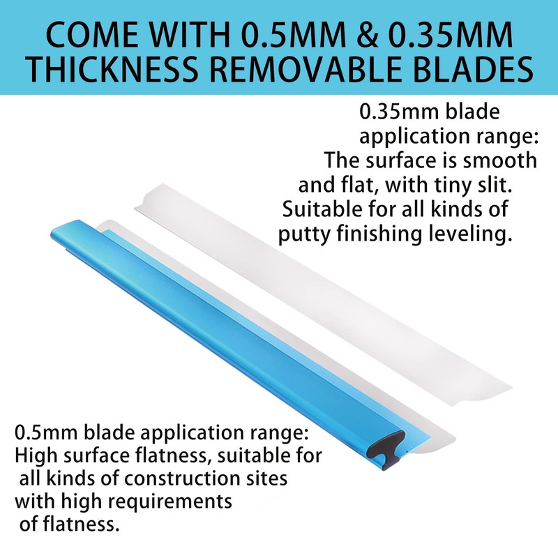 BXGTECH Drywall Tools Skimming Blade with Extension Handle - 12",