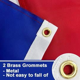 Bradford Bandera francesa de 12 x 18 pulgadas de doble cara, banderas francesas pequeñas de Francia, color vivo, bandera de Francia, para barco con 2 ojales de latón