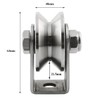 heyous Stainless Steel V-Type Groove Sliding Wheel Roller Track Rail