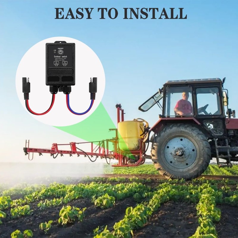 ZHOFONET 12 Volt Wireless Remote Control Switch with SAE Connector