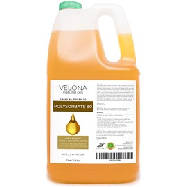 Polysorbate 80 by Velona - 7 lb | Solubilizer, Food & Cosmetic Grade | All Natural for Cooking, Skin Care and Bath Bombs, Sprays, Foam Maker | Use Today - Enjoy Results