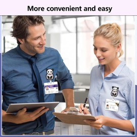 Opossum Badge Reel Retractable Badge Holder Acrylic Badge Accessories for Nurse Teacher Students Office Worker